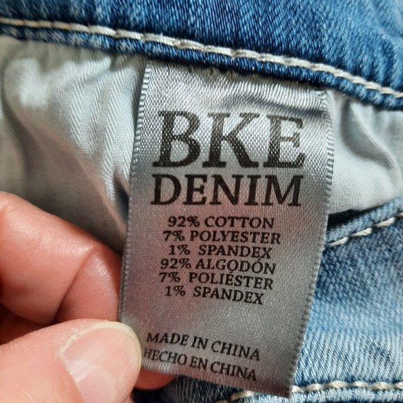 BKE ALEC Men's Size 26R (25x29) Skinny Straight Leg Denim Blue Jeans Stretch - Picture 7 of 9